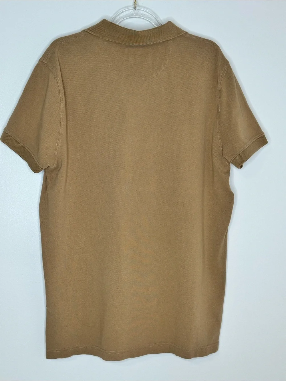 Massimo Dutti Beige Cotton Polo Shirt Casual Fit Size M - Picture 3 of 8